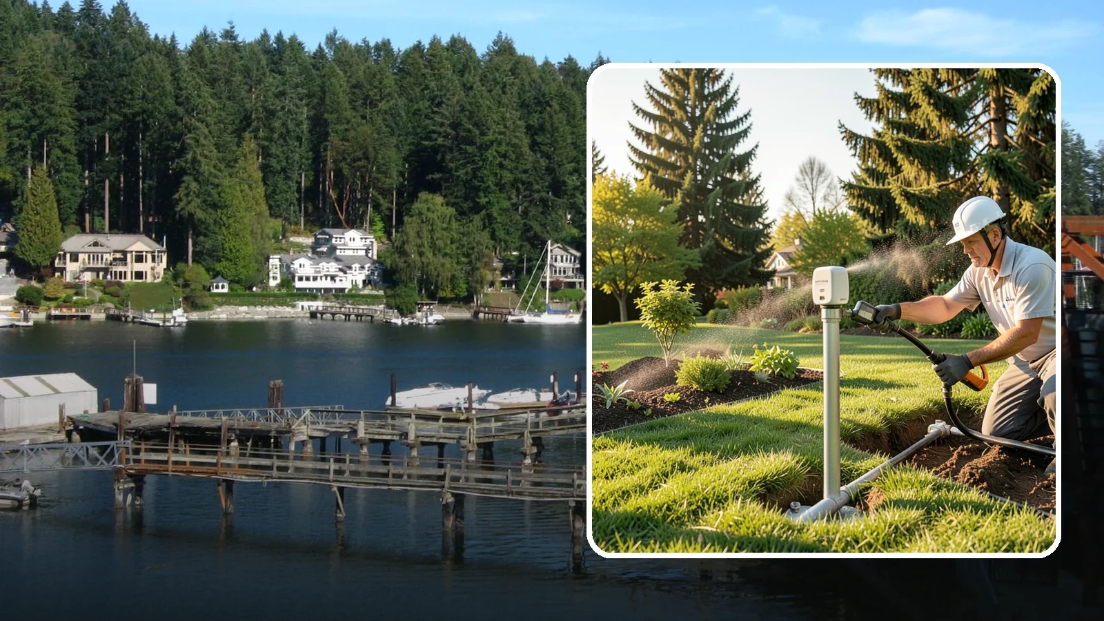 Smart Irrigation Controller Installation in Gig Harbor, Pierce County, WA - Upgrade to a smart, weather-based controller that waters only when needed and cuts your water bill.