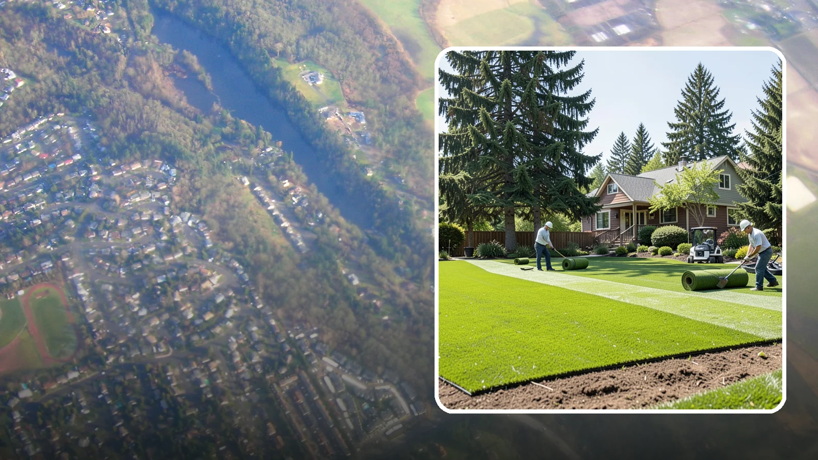 Sod Installation in Algona, King County, WA - Instant, established lawn installed with fresh sod for a green, usable yard in a single day.