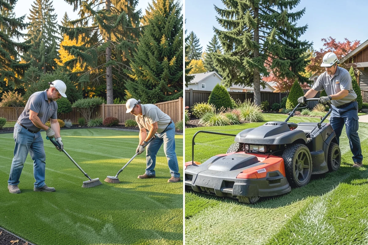 Sod Installation in Bonney Lake, Pierce County, WA - Remove old turf and clear debris
