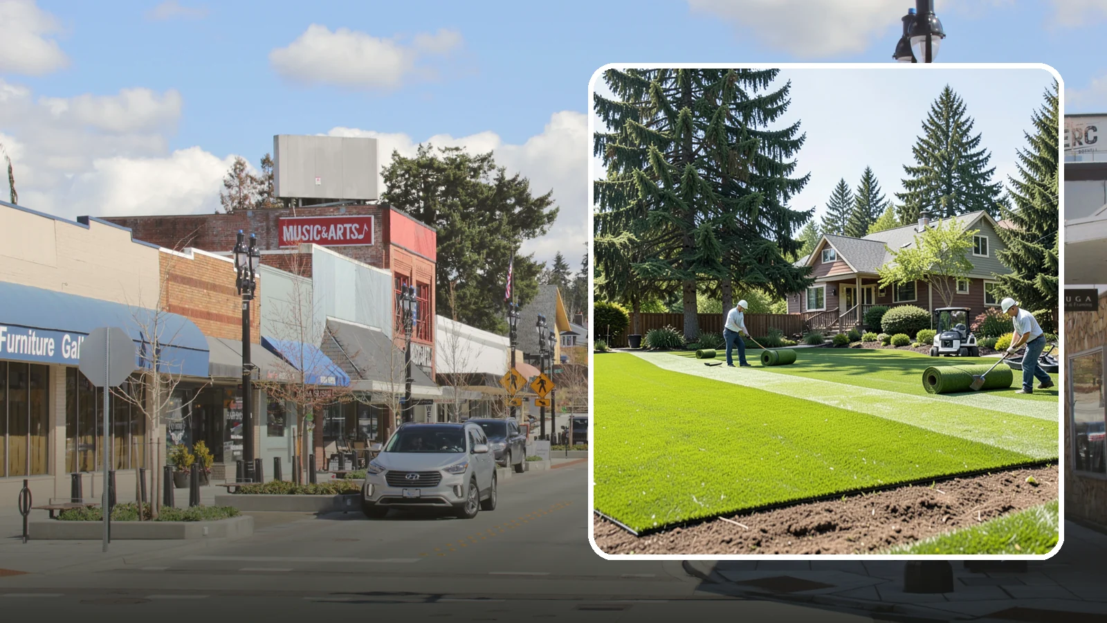 Sod Installation in Bothell, King County, WA - Instant, established lawn installed with fresh sod for a green, usable yard in a single day.