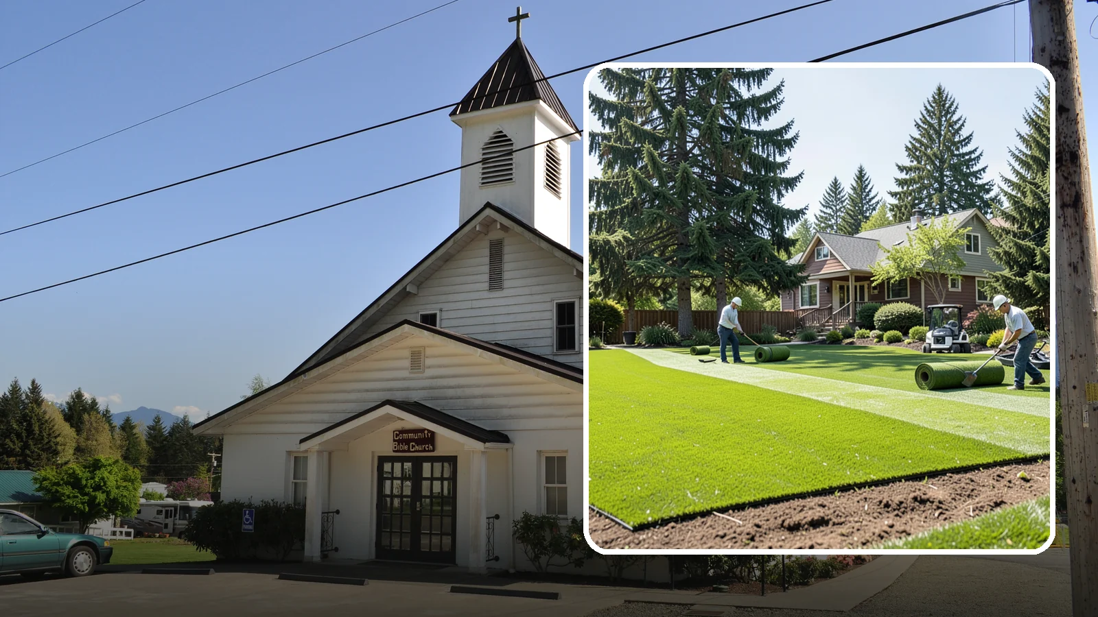 Sod Installation in Concrete, Skagit County, WA - Instant, established lawn installed with fresh sod for a green, usable yard in a single day.