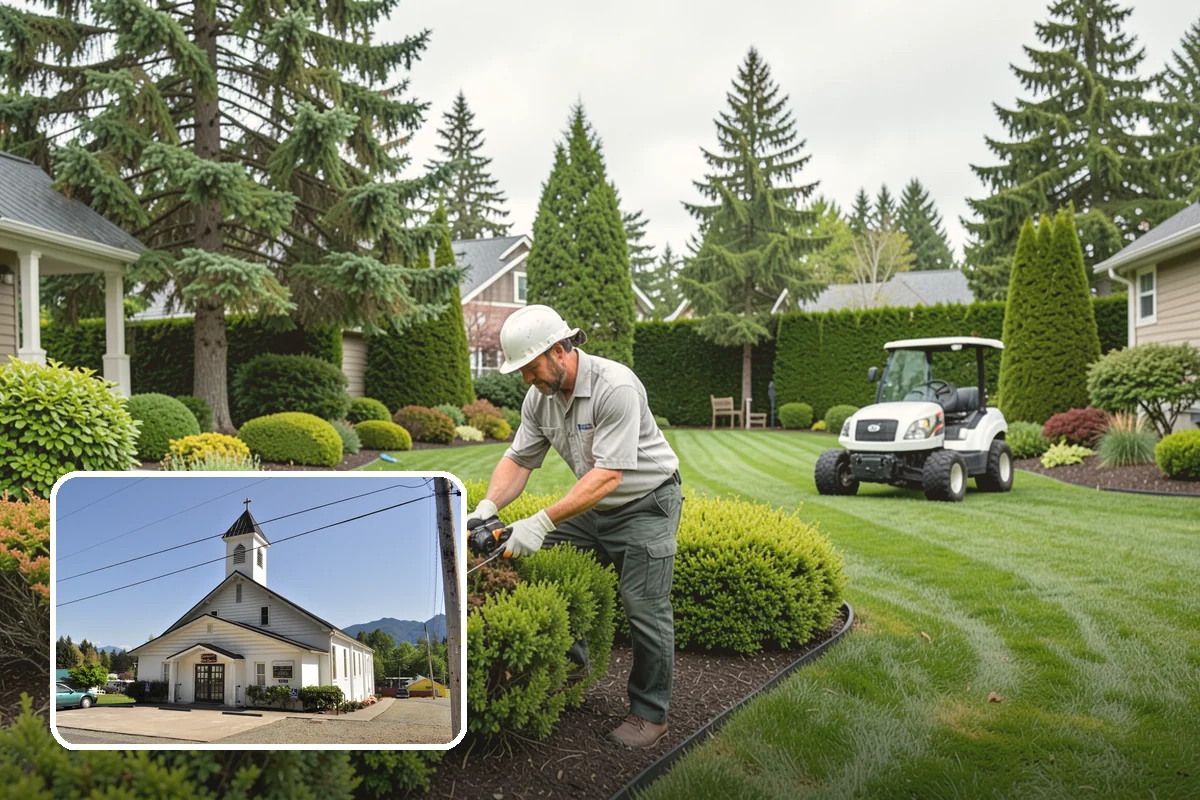 Sod Installation in Concrete, Skagit County, WA - Usable green lawn the same day it is installed