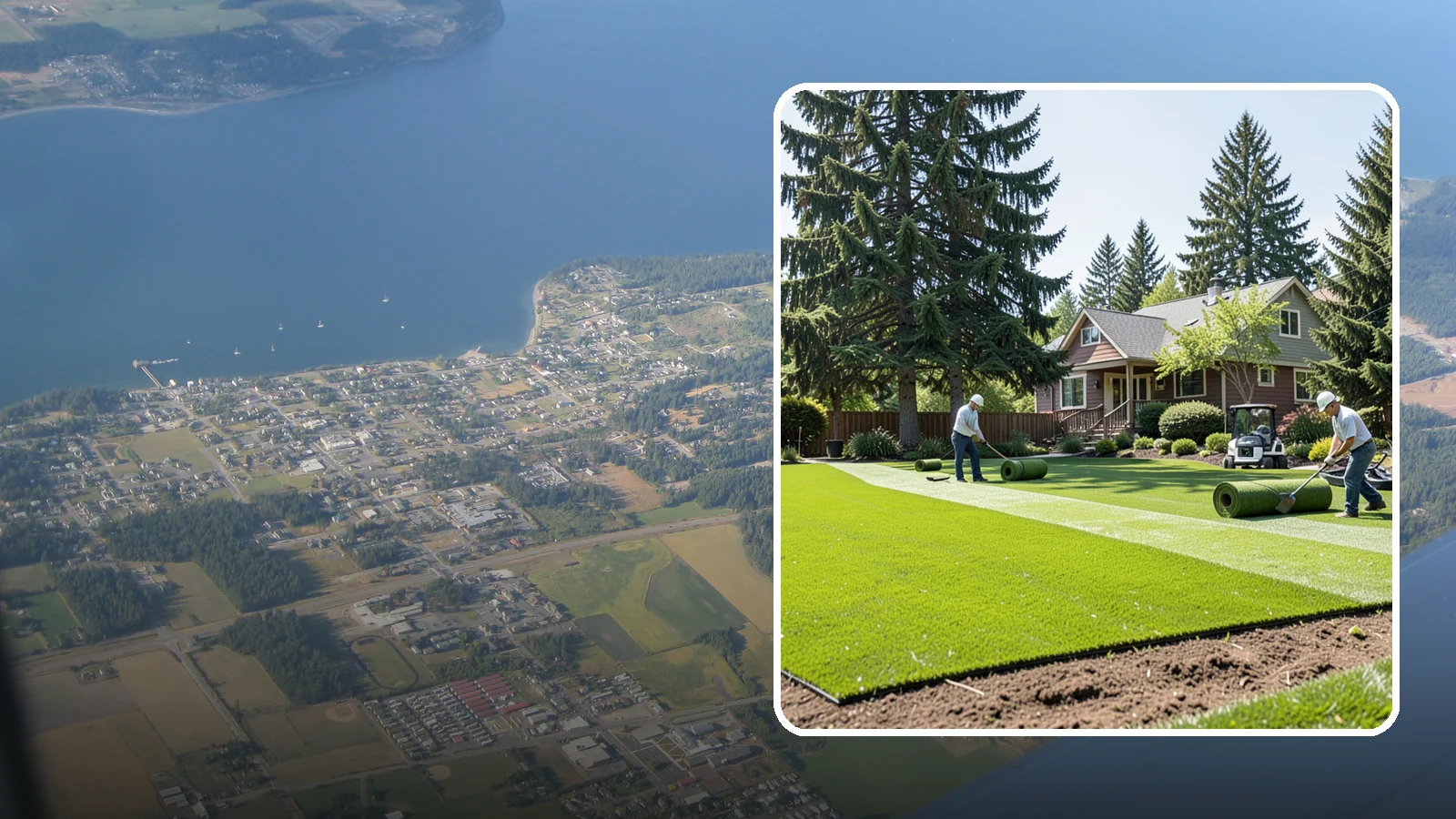 Sod Installation in Coupeville, Island County, WA - Instant, established lawn installed with fresh sod for a green, usable yard in a single day.