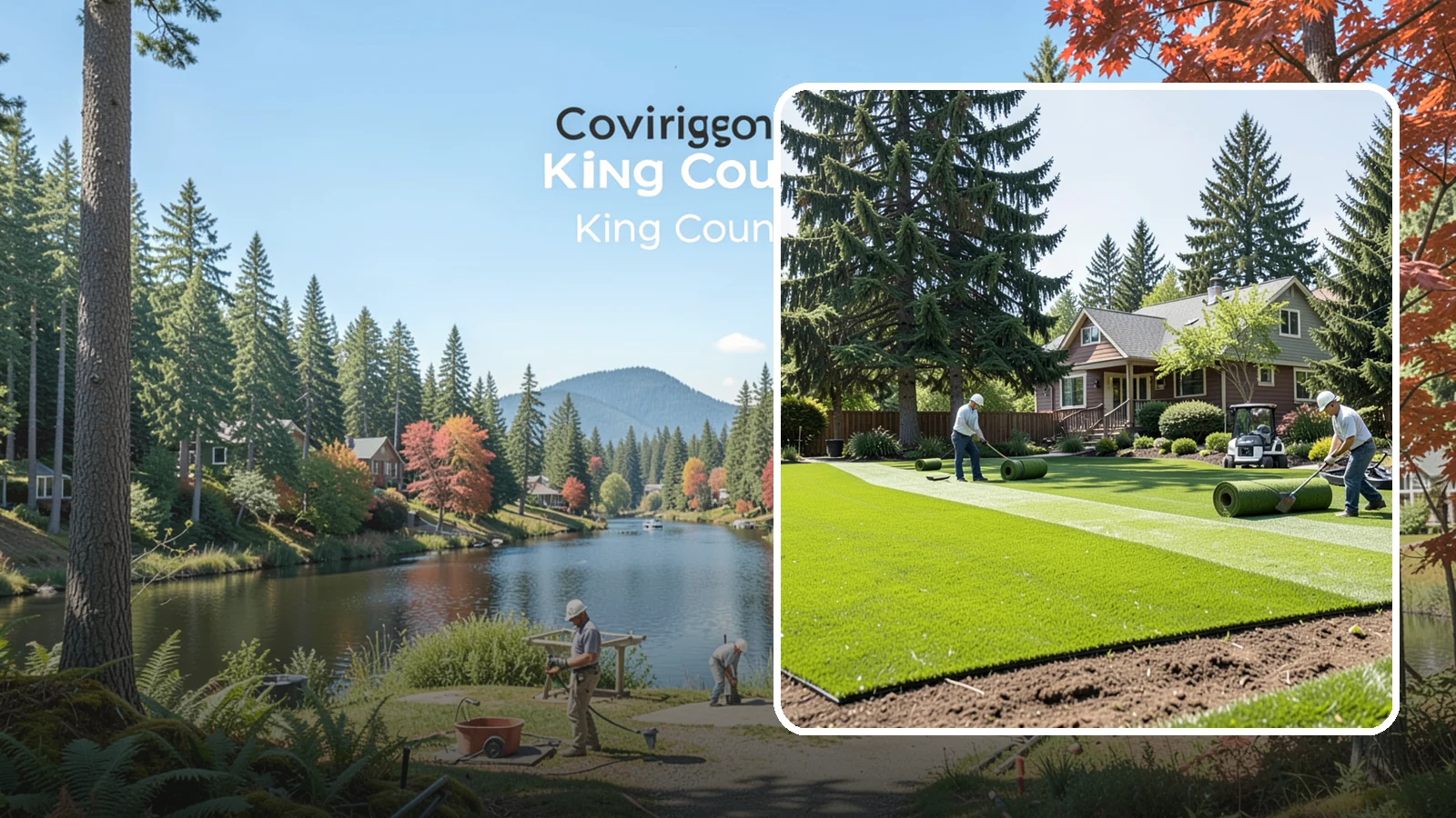 Sod Installation in Covington, King County, WA - Instant, established lawn installed with fresh sod for a green, usable yard in a single day.