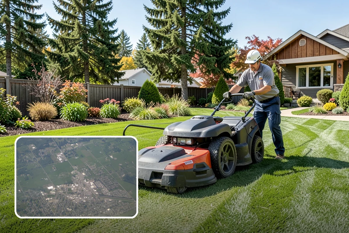 Sod Installation in Enumclaw, King County, WA - Usable green lawn the same day it is installed