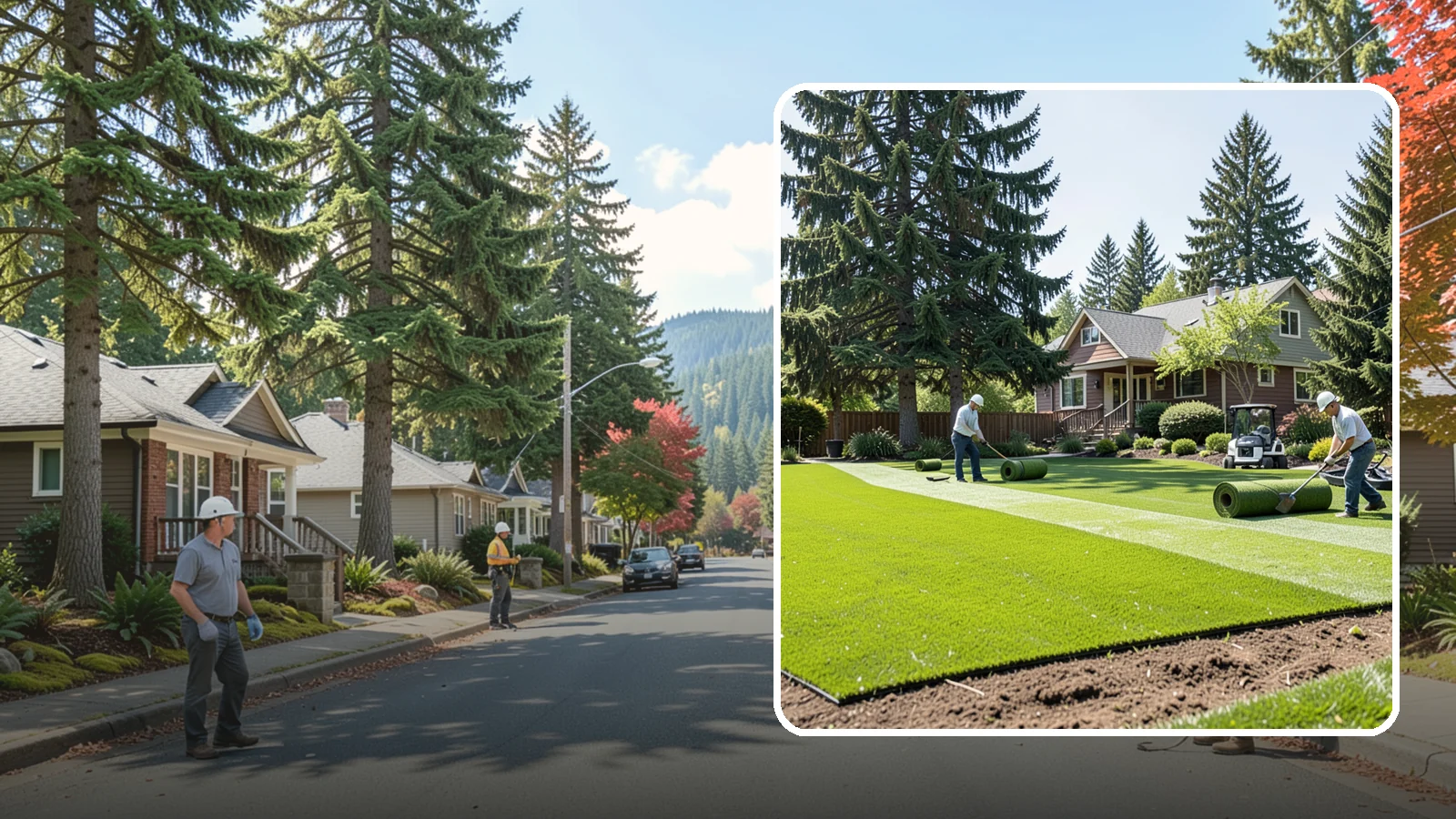 Sod Installation in Hunts Point, King County, WA - Instant, established lawn installed with fresh sod for a green, usable yard in a single day.