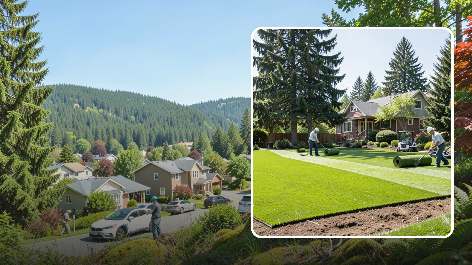 Sod Installation in Index, Snohomish County, WA - Instant, established lawn installed with fresh sod for a green, usable yard in a single day.
