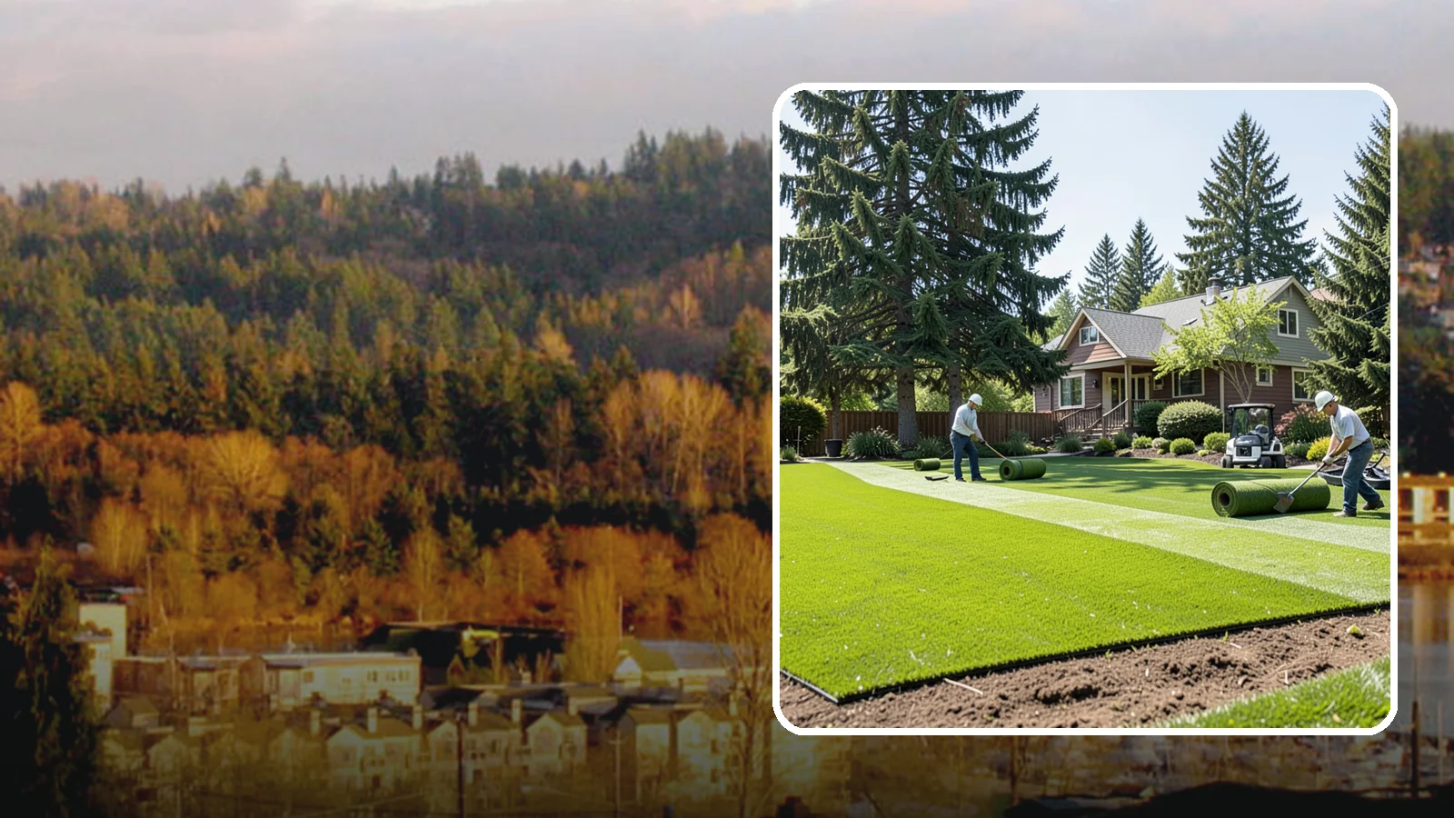 Sod Installation in Kenmore, King County, WA - Instant, established lawn installed with fresh sod for a green, usable yard in a single day.