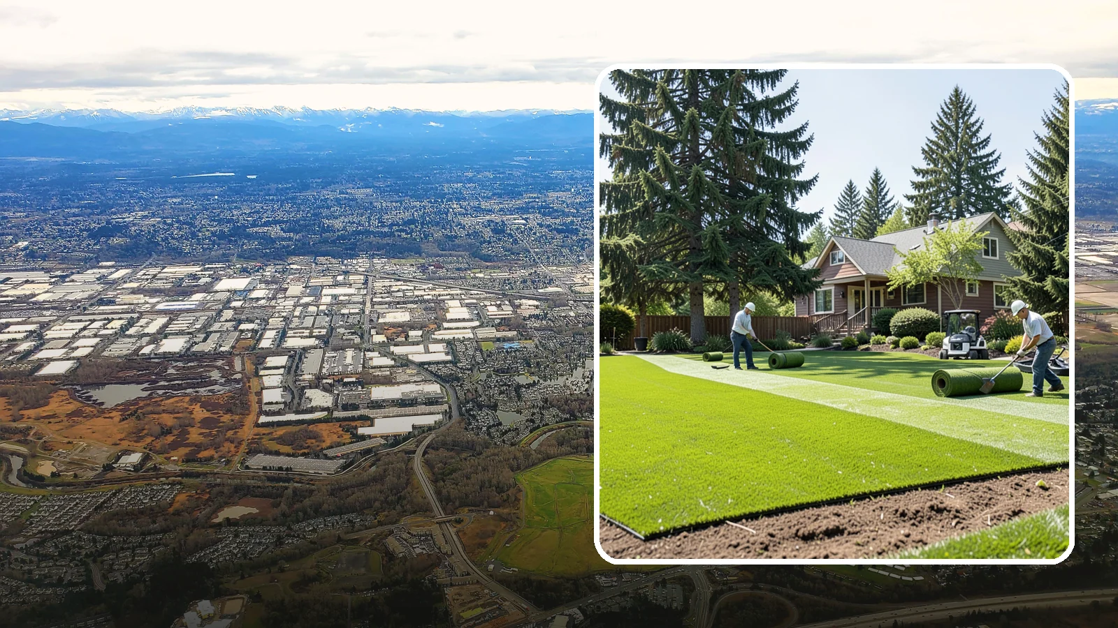 Sod Installation in Kent, King County, WA - Instant, established lawn installed with fresh sod for a green, usable yard in a single day.