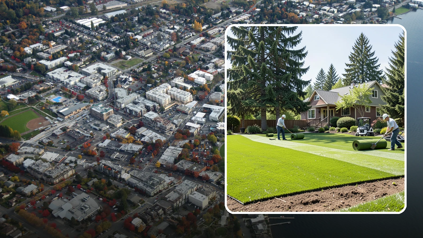 Sod Installation in Kirkland, King County, WA - Instant, established lawn installed with fresh sod for a green, usable yard in a single day.