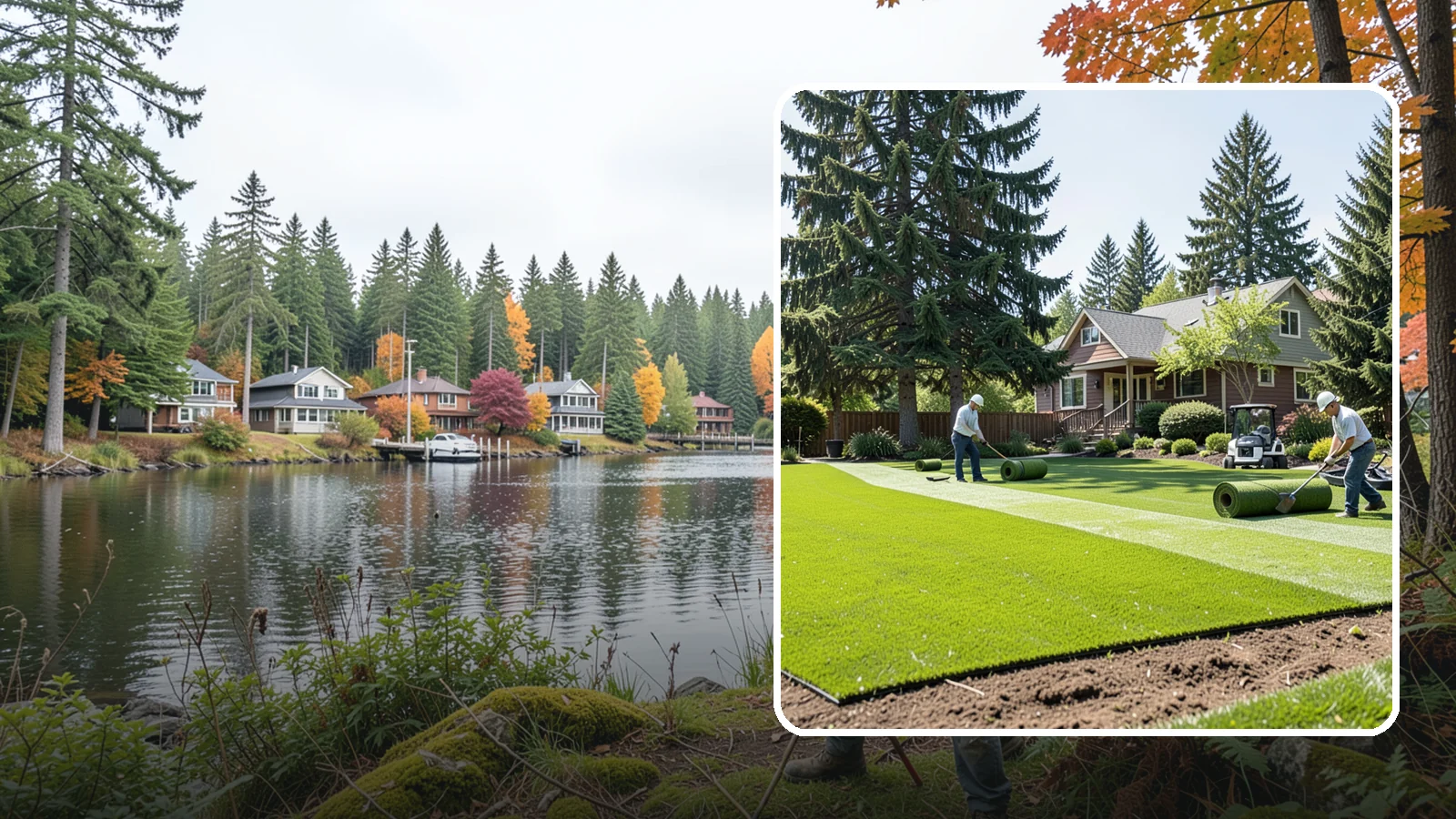 Sod Installation in La Conner, Skagit County, WA - Instant, established lawn installed with fresh sod for a green, usable yard in a single day.