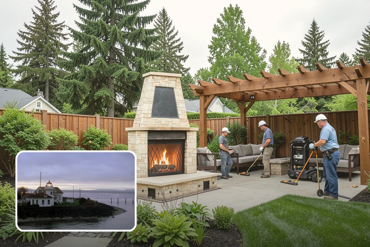 Sod Installation in Mukilteo, Snohomish County, WA - Usable green lawn the same day it is installed