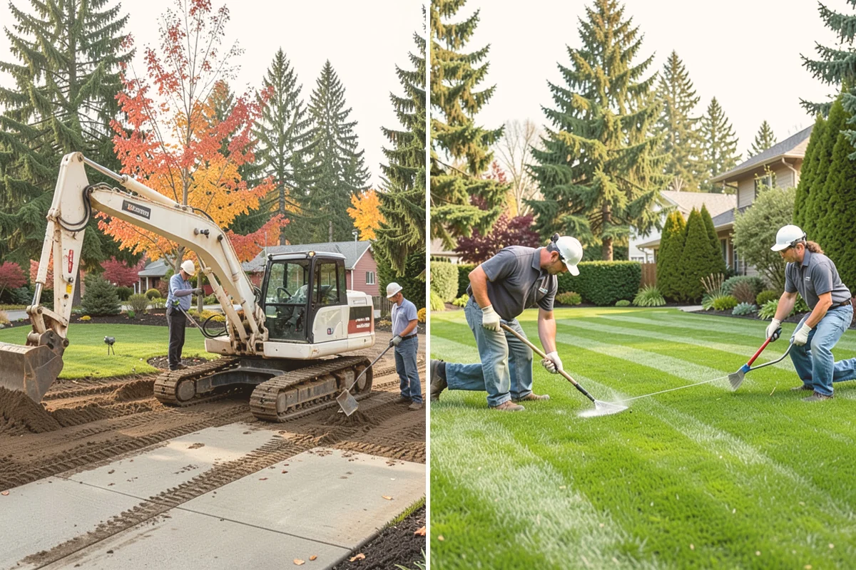 Sod Installation in Newcastle, King County, WA - Remove old turf and clear debris