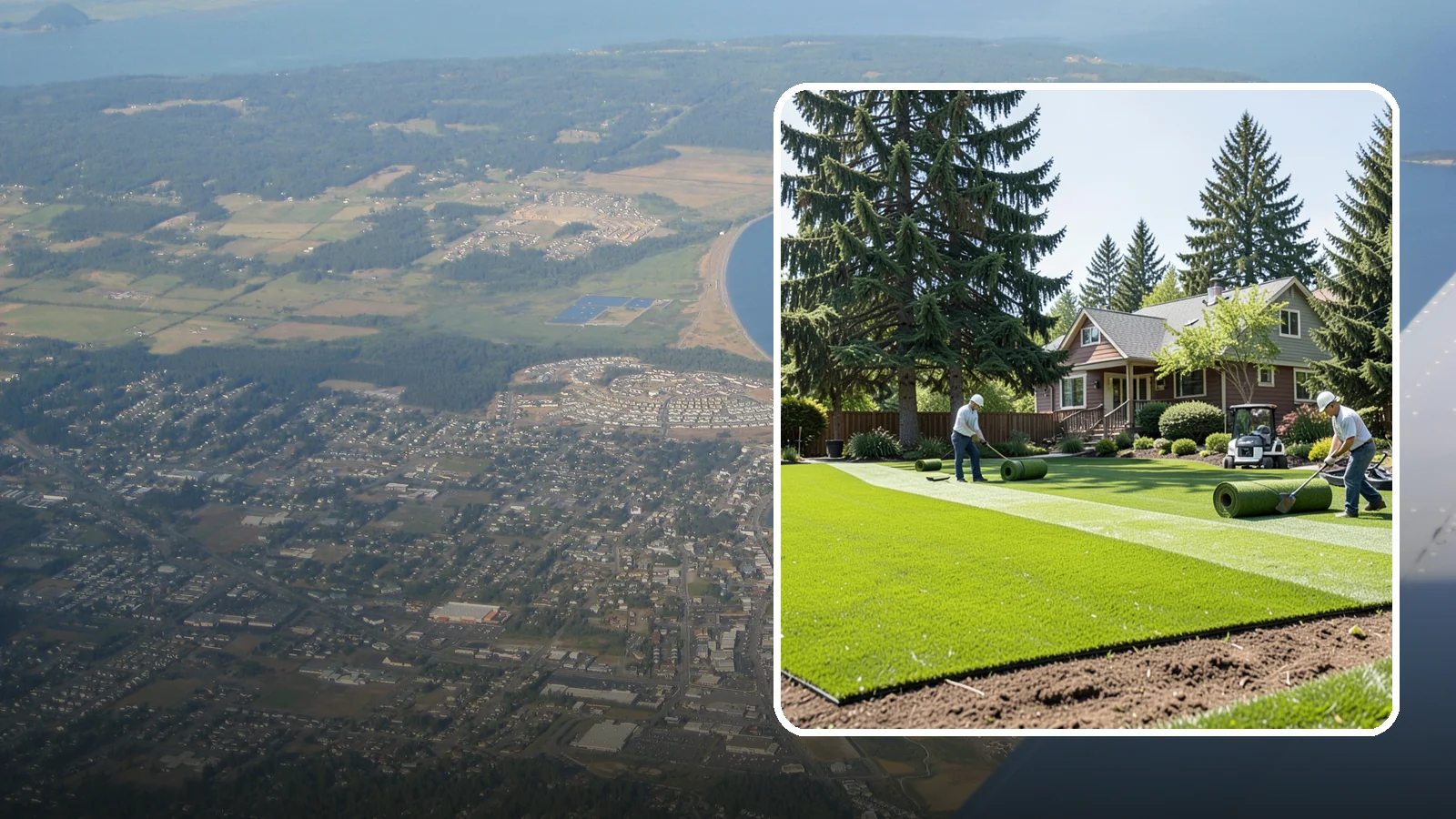 Sod Installation in Oak Harbor, Island County, WA - Instant, established lawn installed with fresh sod for a green, usable yard in a single day.