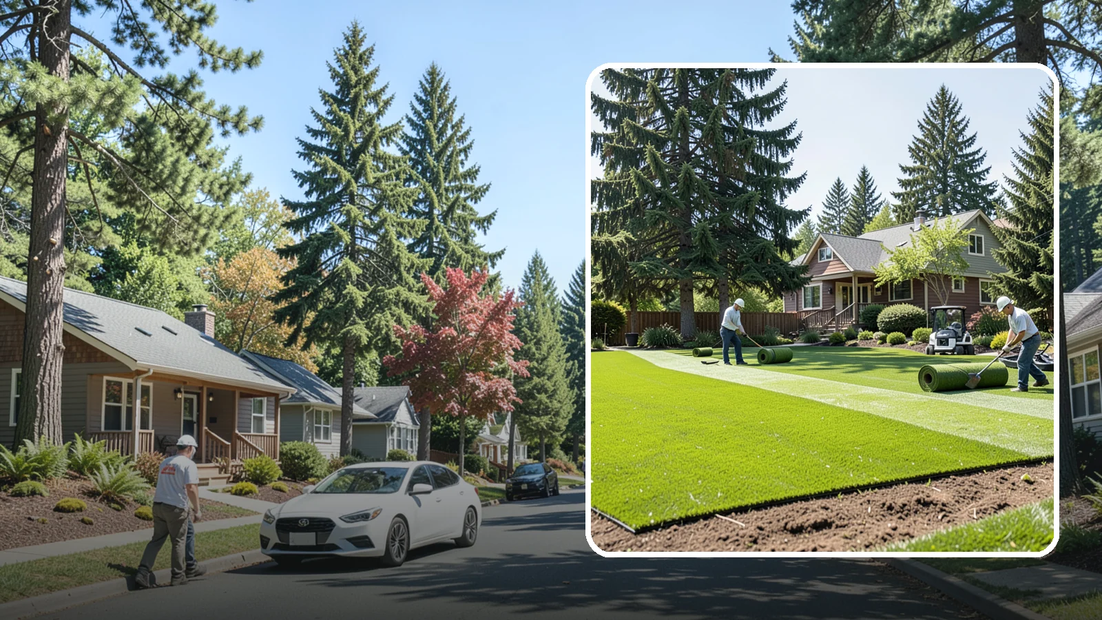 Sod Installation in Orting, Pierce County, WA - Instant, established lawn installed with fresh sod for a green, usable yard in a single day.