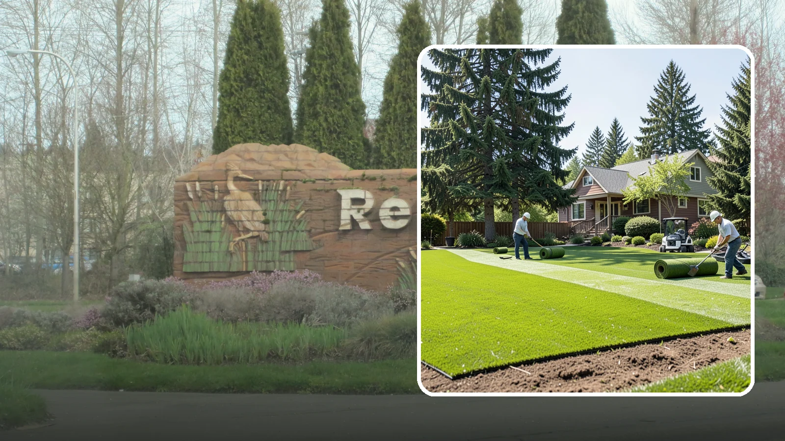 Sod Installation in Renton, King County, WA - Instant, established lawn installed with fresh sod for a green, usable yard in a single day.