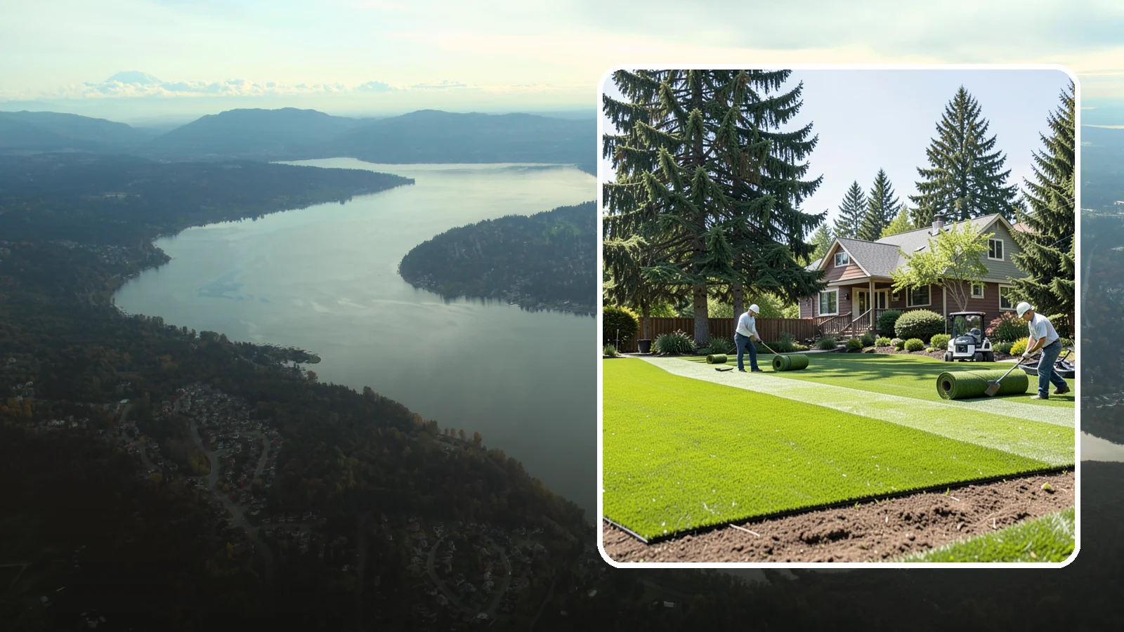 Sod Installation in Sammamish, King County, WA - Instant, established lawn installed with fresh sod for a green, usable yard in a single day.