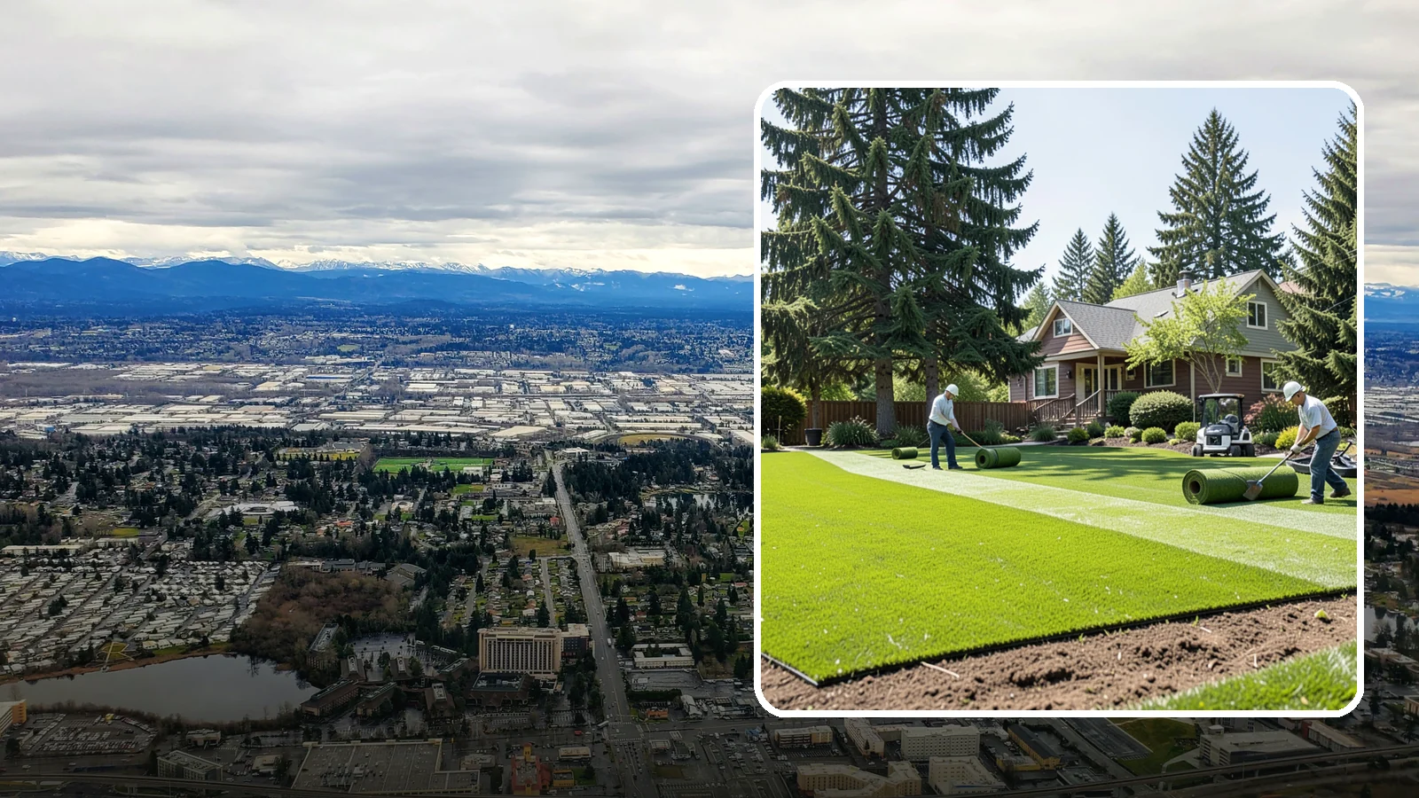 Sod Installation in SeaTac, King County, WA - Instant, established lawn installed with fresh sod for a green, usable yard in a single day.