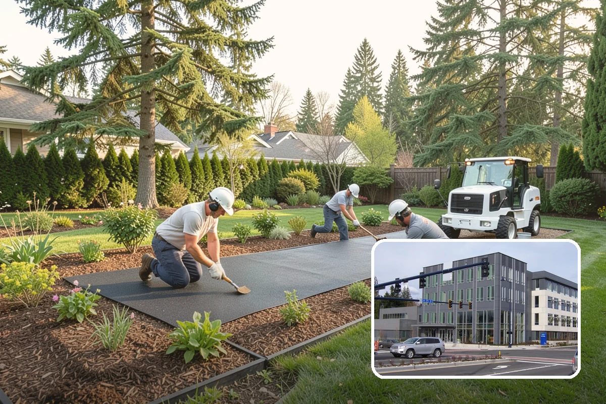 Sod Installation in Shoreline, King County, WA - Usable green lawn the same day it is installed