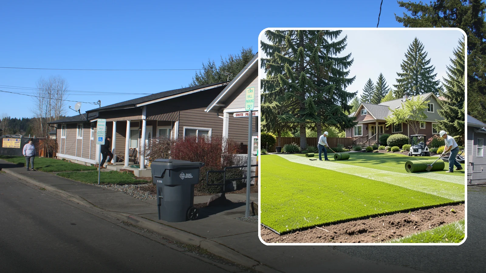 Sod Installation in South Prairie, Pierce County, WA - Instant, established lawn installed with fresh sod for a green, usable yard in a single day.