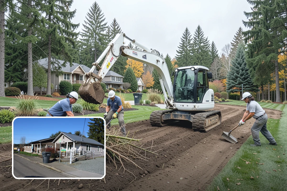 Sod Installation in South Prairie, Pierce County, WA - Usable green lawn the same day it is installed