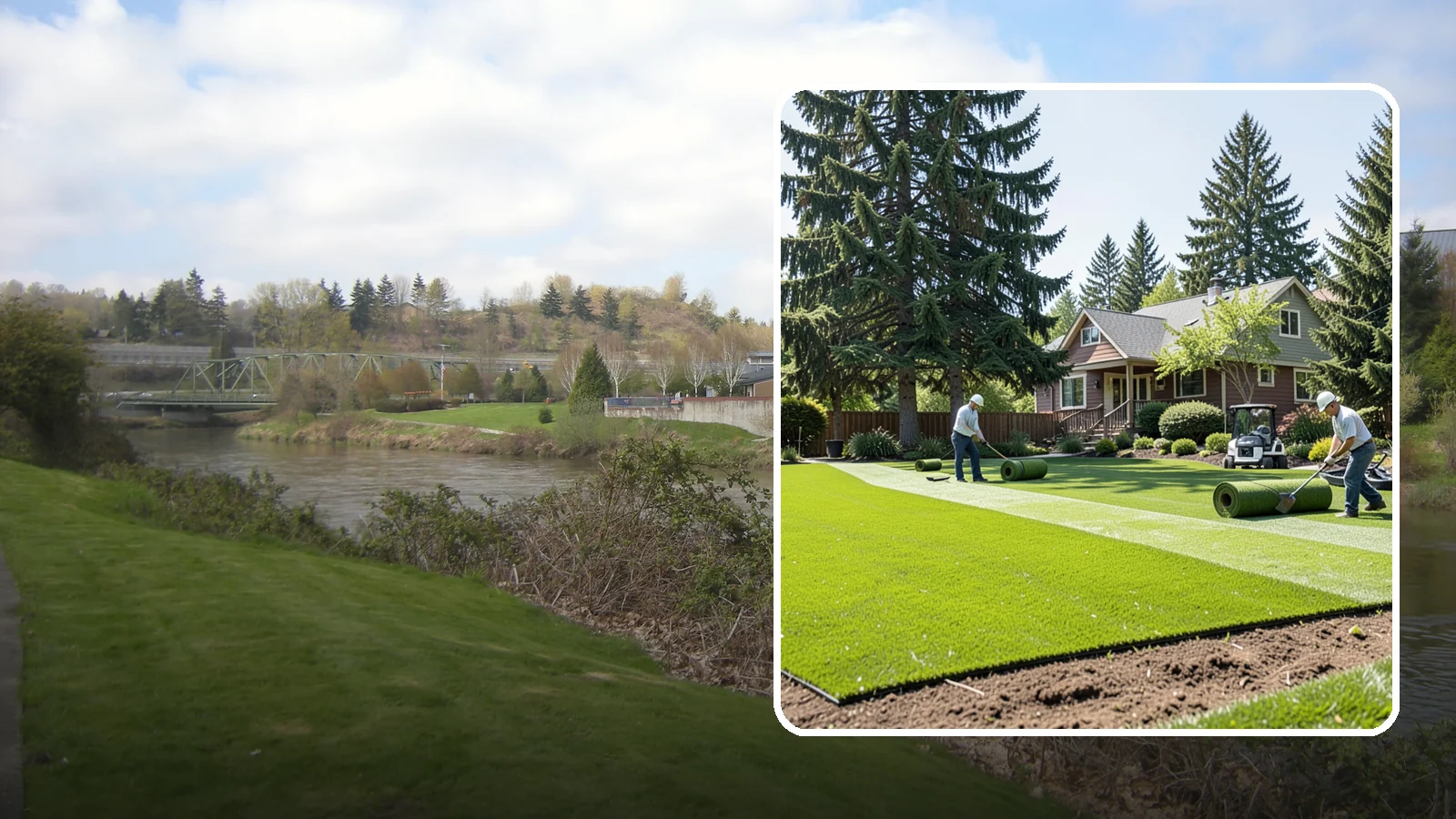 Sod Installation in Tukwila, King County, WA - Instant, established lawn installed with fresh sod for a green, usable yard in a single day.
