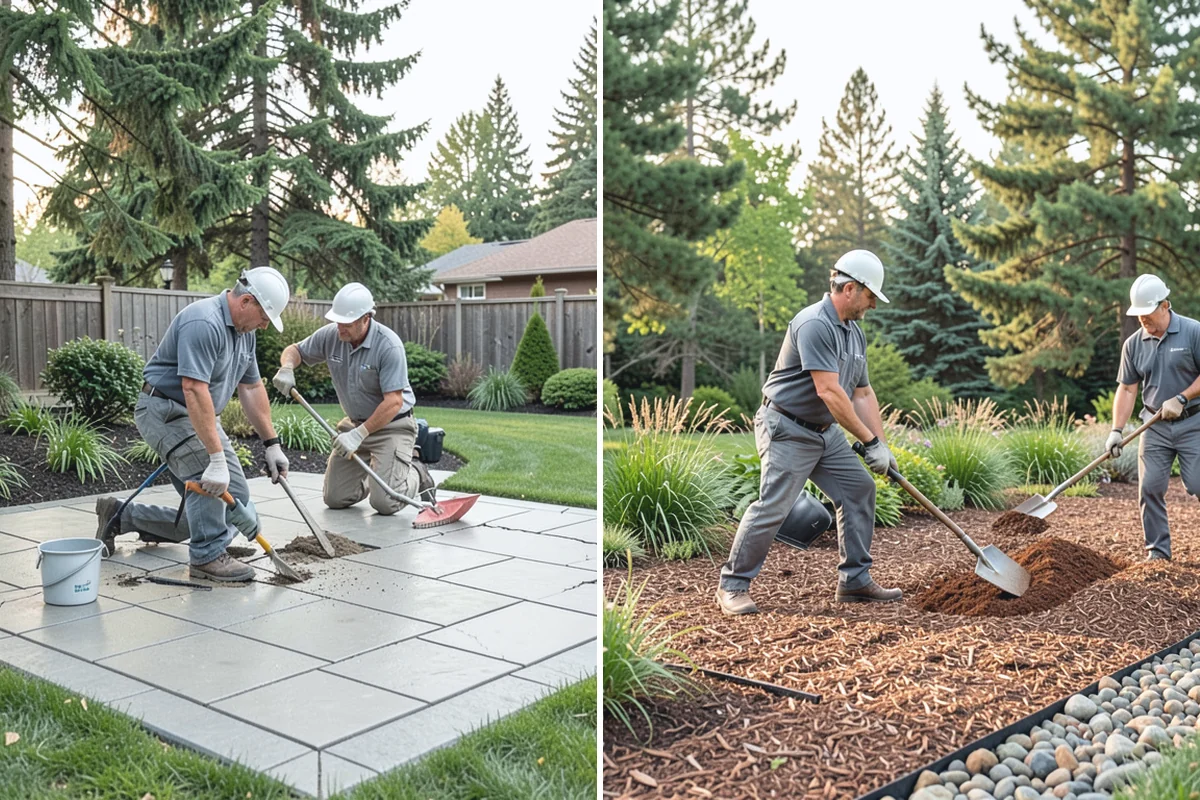 Sod Installation in Woodinville, King County, WA - Remove old turf and clear debris