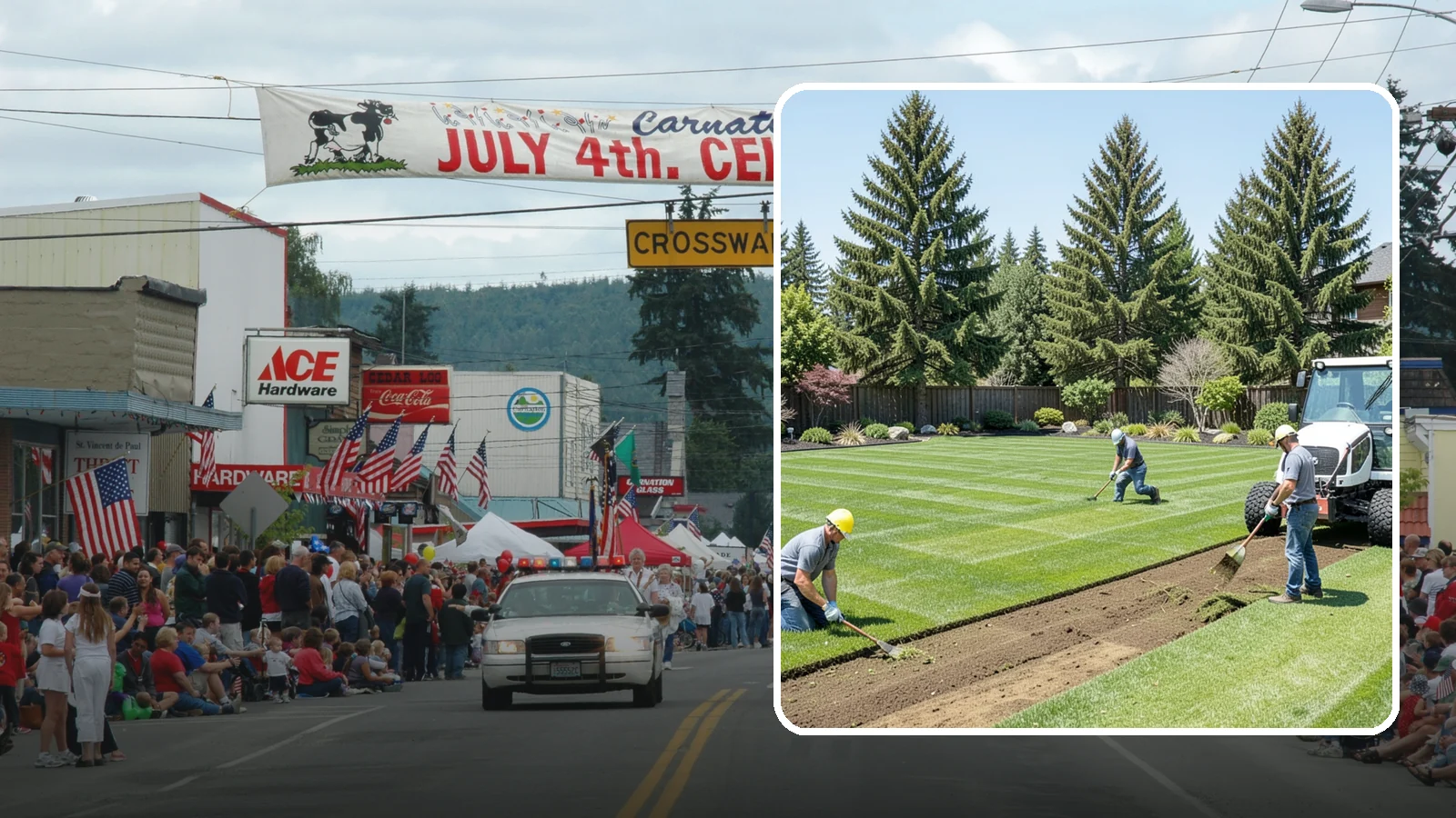 Sod Removal in Carnation, King County, WA - We cleanly strip out existing sod and haul it away to prepare your yard for its next landscape use.