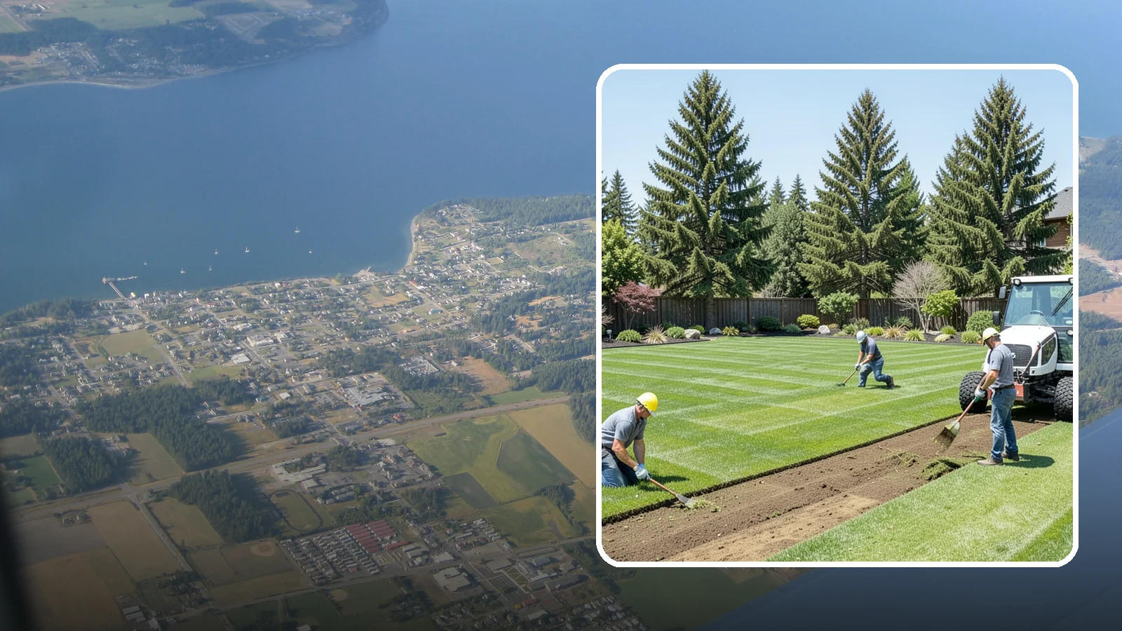 Sod Removal in Coupeville, Island County, WA - We cleanly strip out existing sod and haul it away to prepare your yard for its next landscape use.