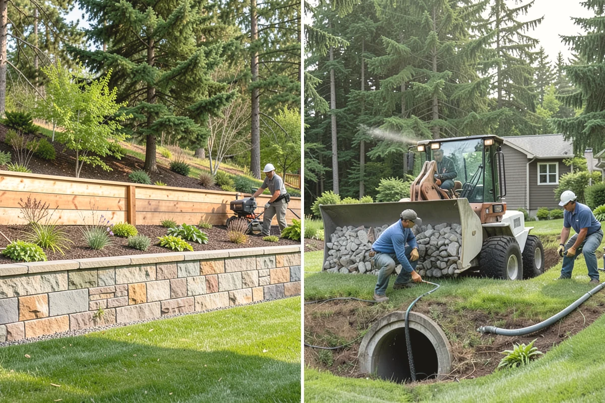 Sod Removal in Duvall, King County, WA - Mark utilities and outline the removal area