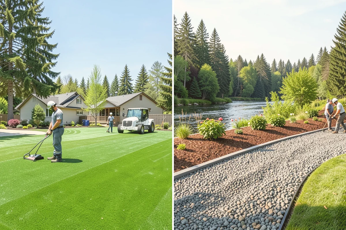 Sod Removal in Fife, Pierce County, WA - Mark utilities and outline the removal area