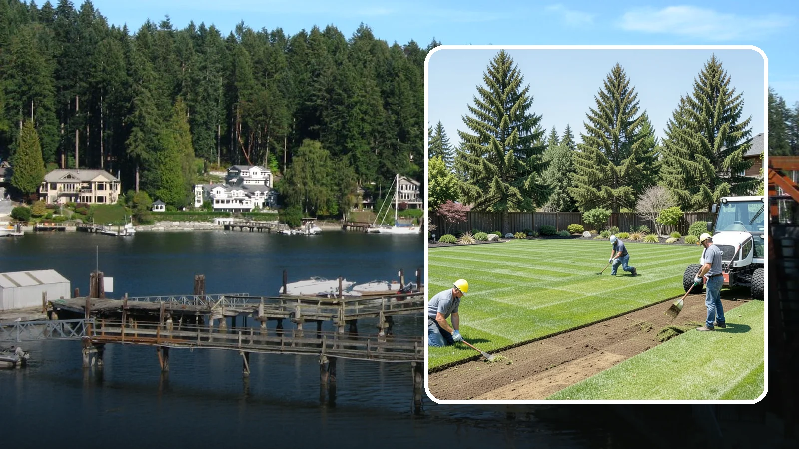 Sod Removal in Gig Harbor, Pierce County, WA - We cleanly strip out existing sod and haul it away to prepare your yard for its next landscape use.