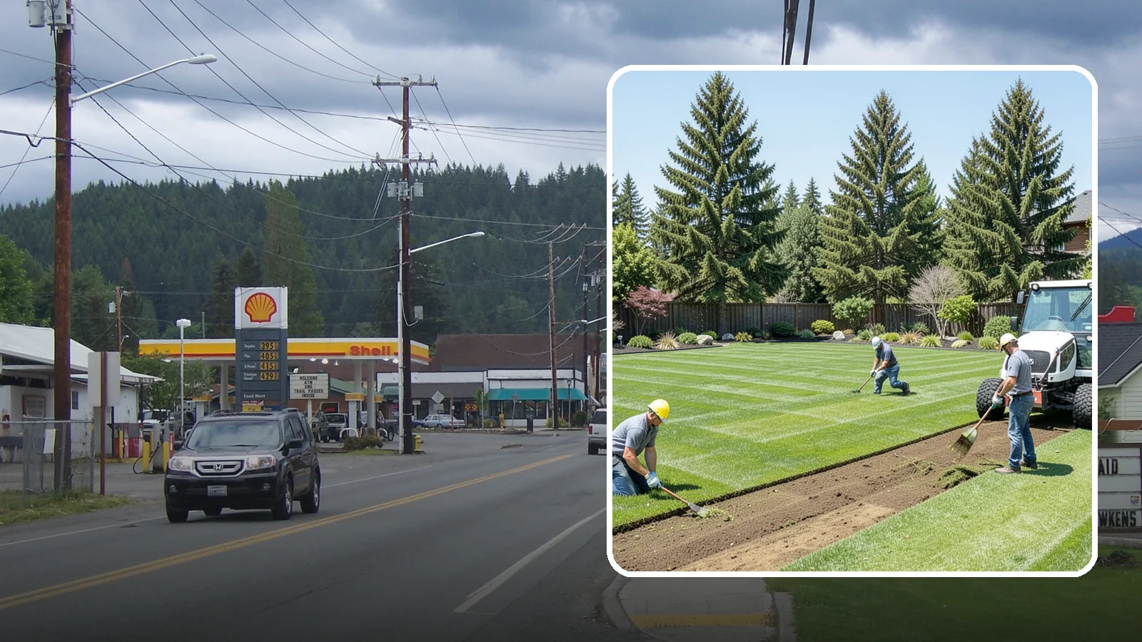 Sod Removal in Granite Falls, Snohomish County, WA - We cleanly strip out existing sod and haul it away to prepare your yard for its next landscape use.