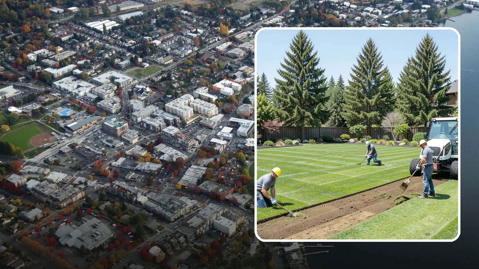 Sod Removal in Kirkland, King County, WA - We cleanly strip out existing sod and haul it away to prepare your yard for its next landscape use.
