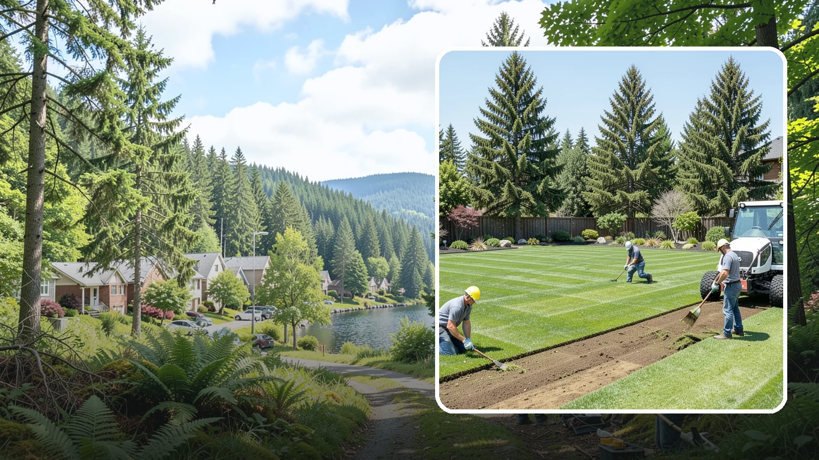 Sod Removal in Lake Forest Park, King County, WA - We cleanly strip out existing sod and haul it away to prepare your yard for its next landscape use.