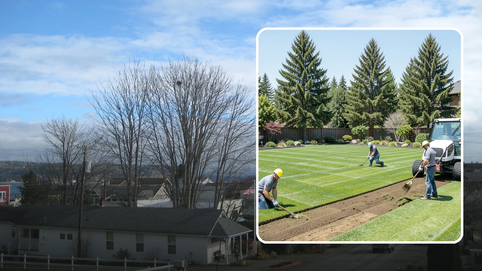Sod Removal in Langley, Island County, WA - We cleanly strip out existing sod and haul it away to prepare your yard for its next landscape use.