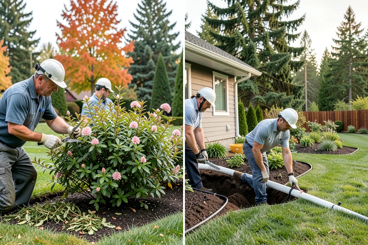 Sod Removal in Lyman, Skagit County, WA - Mark utilities and outline the removal area