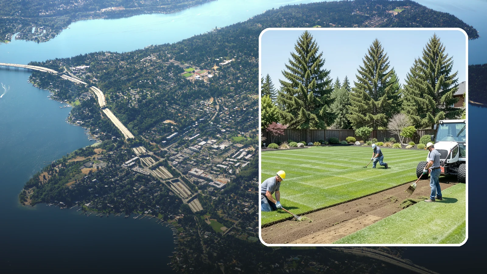 Sod Removal in Mercer Island, King County, WA - We cleanly strip out existing sod and haul it away to prepare your yard for its next landscape use.