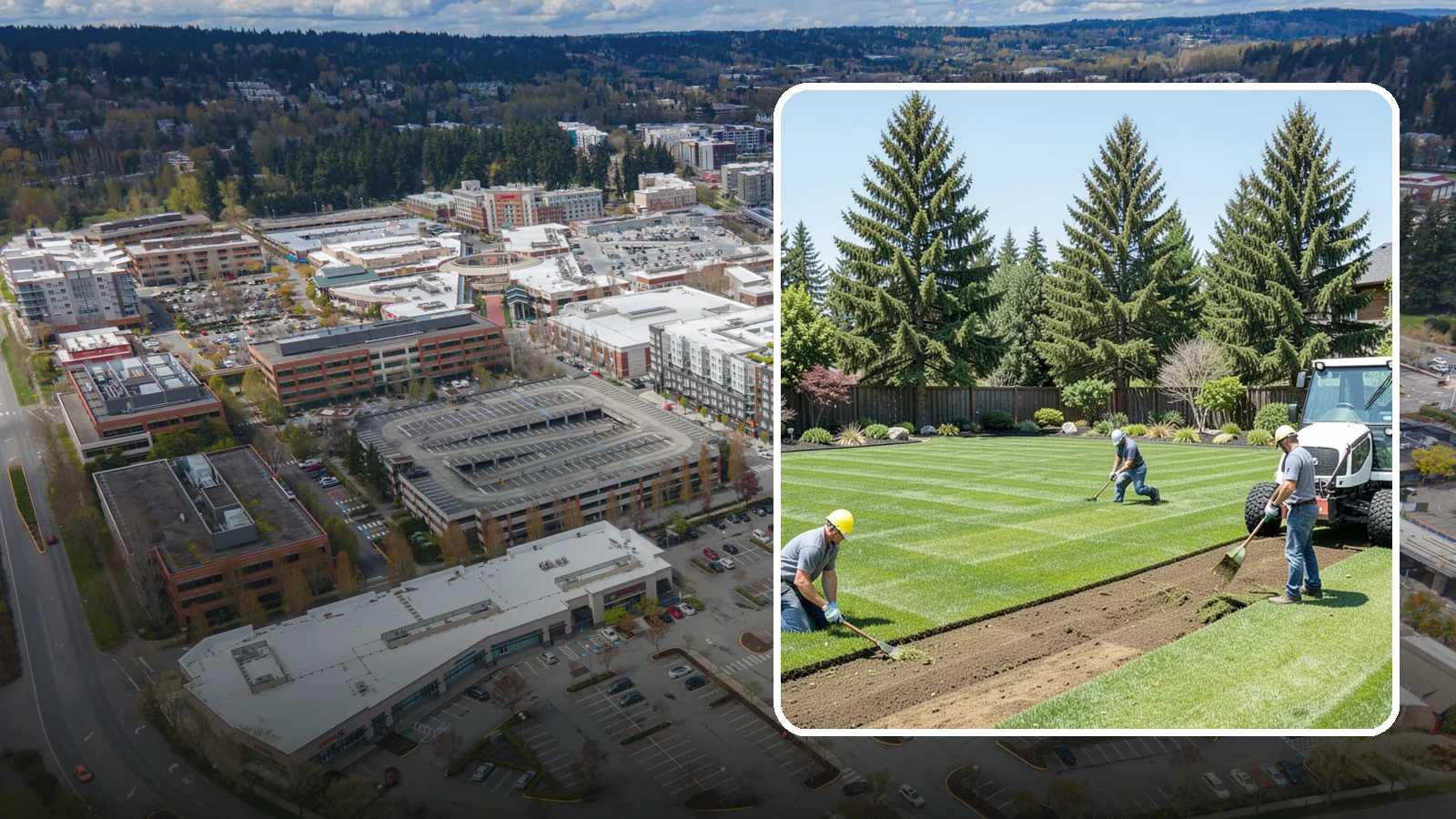 Sod Removal in Redmond, King County, WA - We cleanly strip out existing sod and haul it away to prepare your yard for its next landscape use.