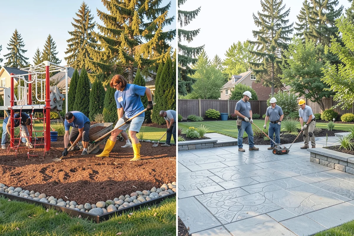 Sod Removal in Redmond, King County, WA - Mark utilities and outline the removal area