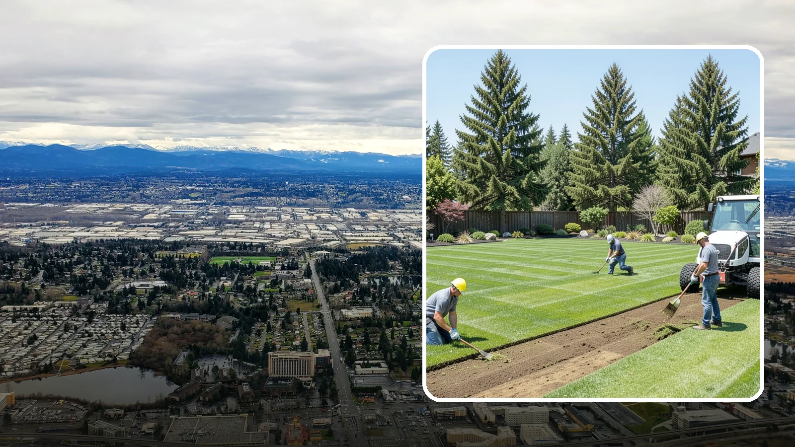 Sod Removal in SeaTac, King County, WA - We cleanly strip out existing sod and haul it away to prepare your yard for its next landscape use.