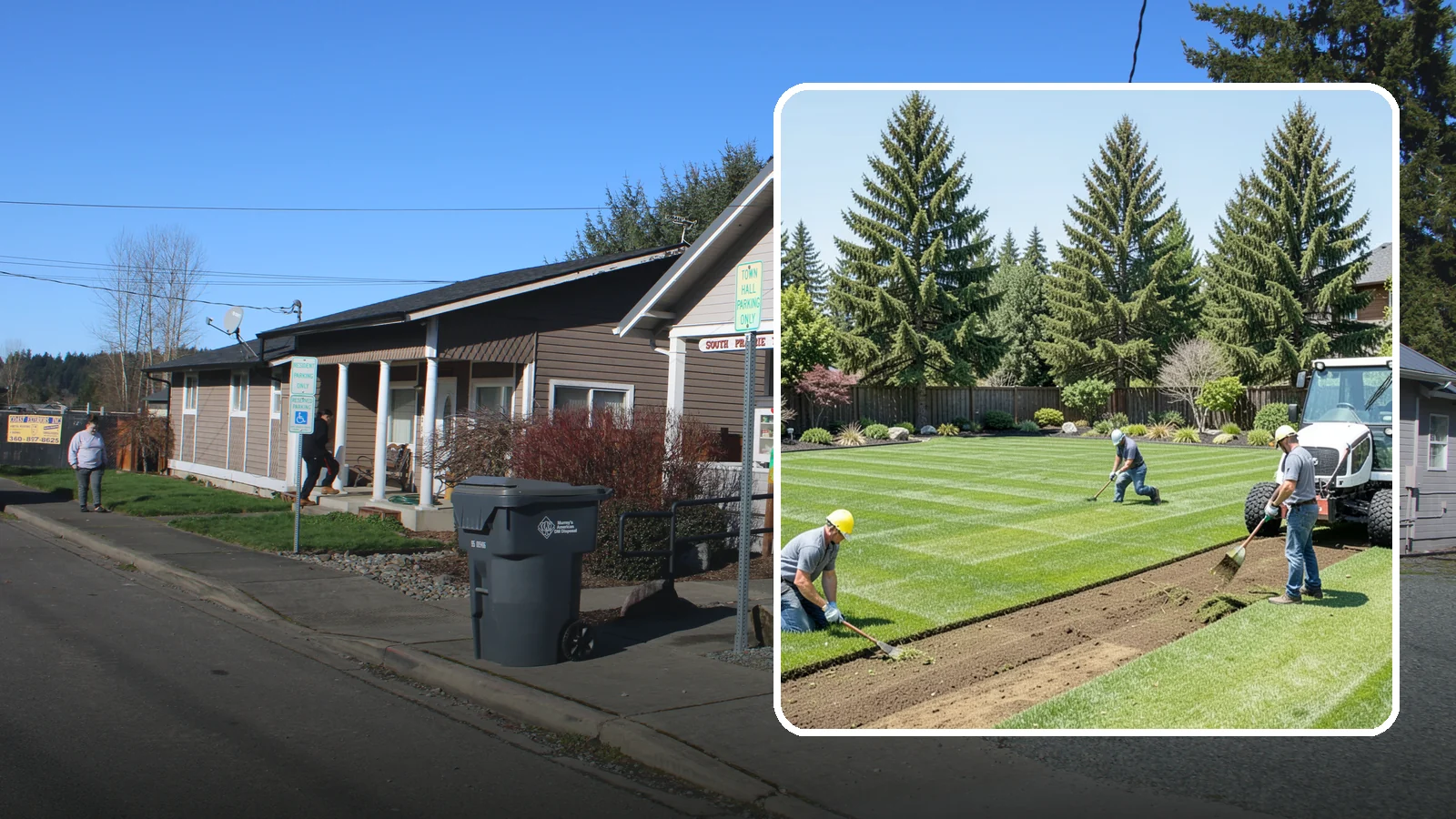 Sod Removal in South Prairie, Pierce County, WA - We cleanly strip out existing sod and haul it away to prepare your yard for its next landscape use.