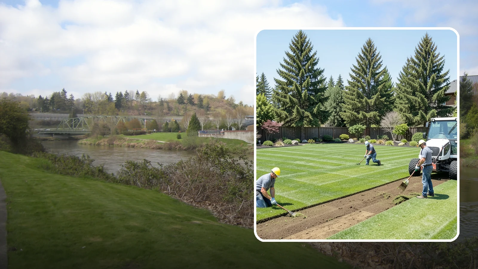 Sod Removal in Tukwila, King County, WA - We cleanly strip out existing sod and haul it away to prepare your yard for its next landscape use.