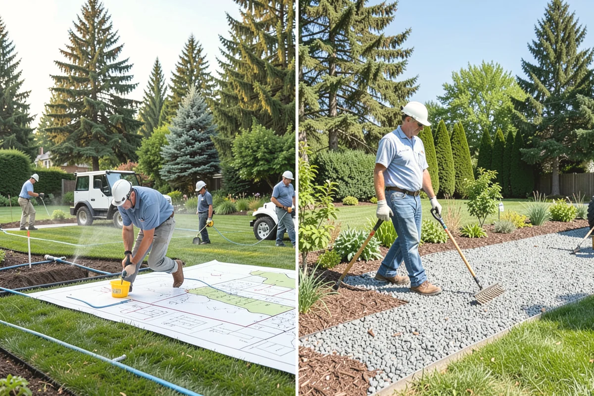 Sod Removal in University Place, Pierce County, WA - Mark utilities and outline the removal area