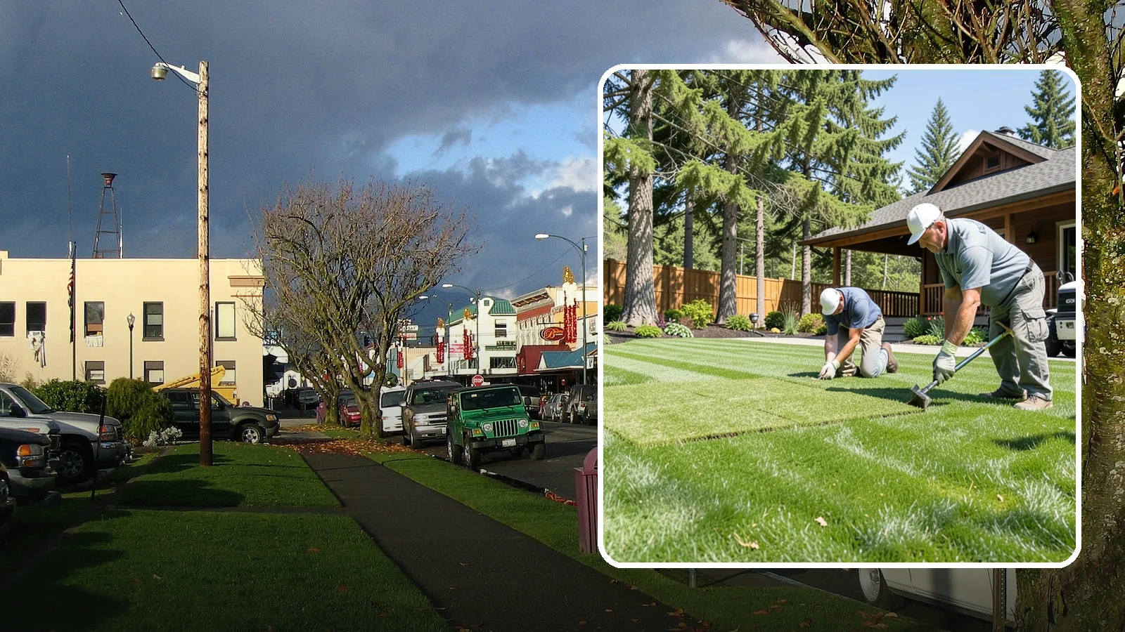 Sod Repair in Arlington, Snohomish County, WA - Cut-in sod patches that replace damaged sections of lawn for an instant, seamless fix.