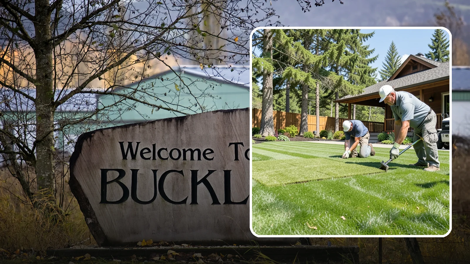 Sod Repair in Buckley, Pierce County, WA - Cut-in sod patches that replace damaged sections of lawn for an instant, seamless fix.