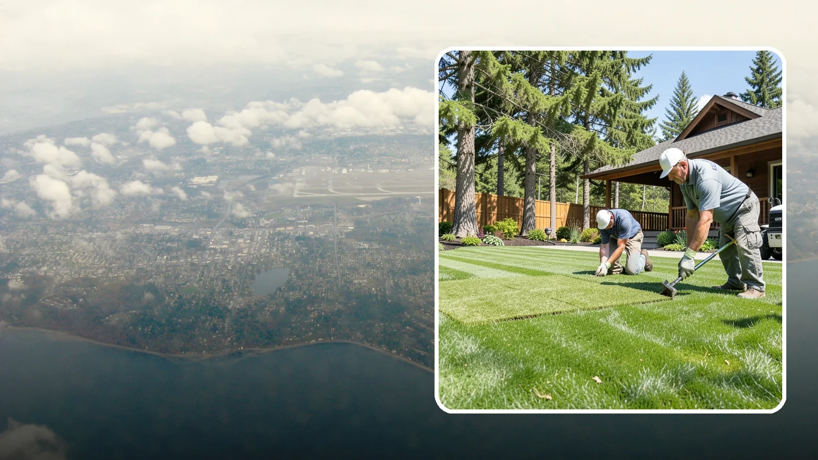 Sod Repair in Burien, King County, WA - Cut-in sod patches that replace damaged sections of lawn for an instant, seamless fix.
