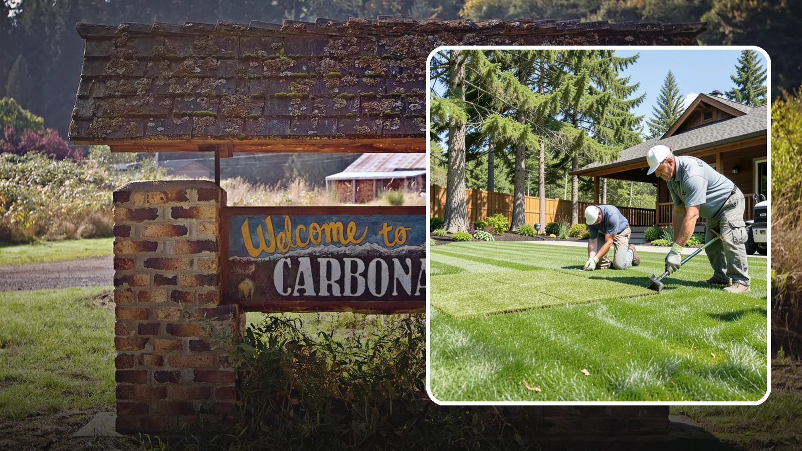 Sod Repair in Carbonado, Pierce County, WA - Cut-in sod patches that replace damaged sections of lawn for an instant, seamless fix.