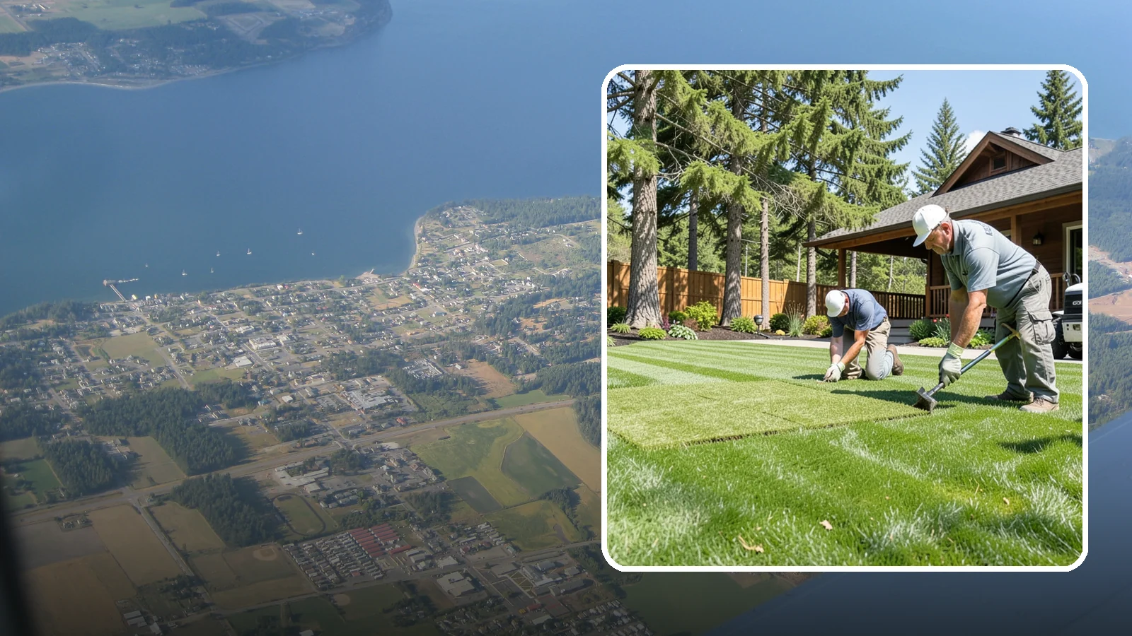 Sod Repair in Coupeville, Island County, WA - Cut-in sod patches that replace damaged sections of lawn for an instant, seamless fix.
