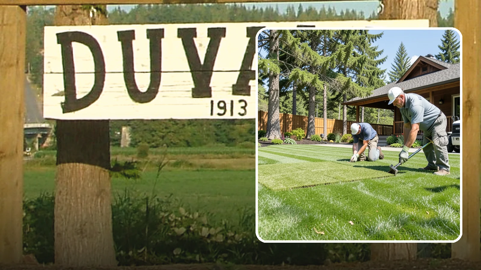 Sod Repair in Duvall, King County, WA - Cut-in sod patches that replace damaged sections of lawn for an instant, seamless fix.